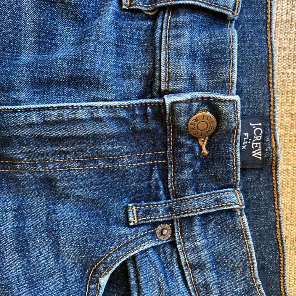 J.Crew Men's Staslic Leg Jeans, Size W30 L32, Second Hand,